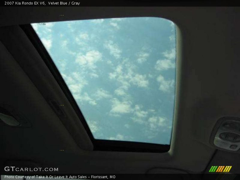Velvet Blue / Gray 2007 Kia Rondo EX V6