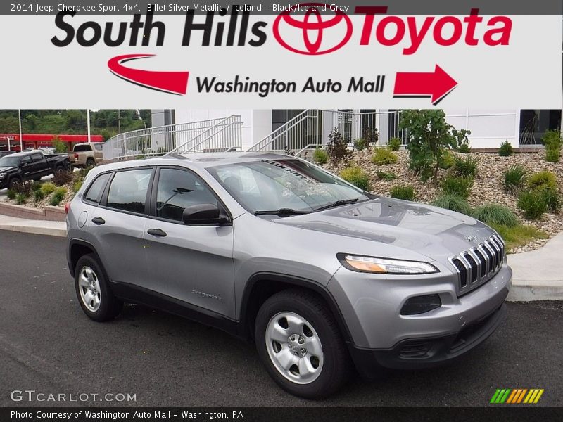 Billet Silver Metallic / Iceland - Black/Iceland Gray 2014 Jeep Cherokee Sport 4x4