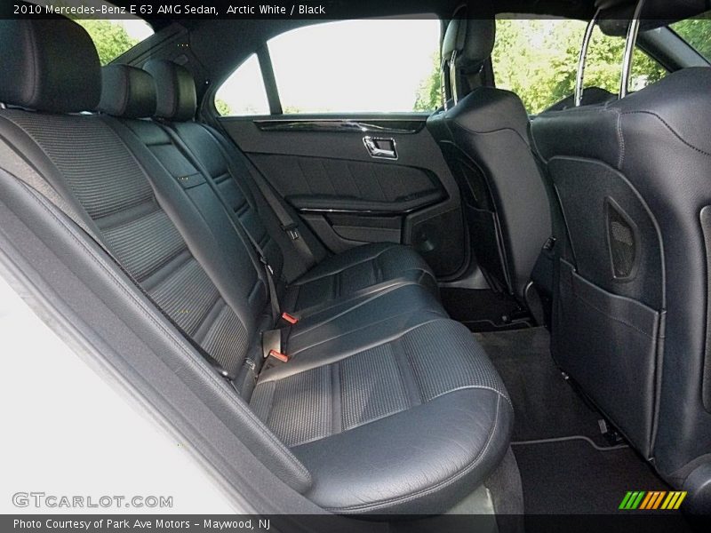 Arctic White / Black 2010 Mercedes-Benz E 63 AMG Sedan