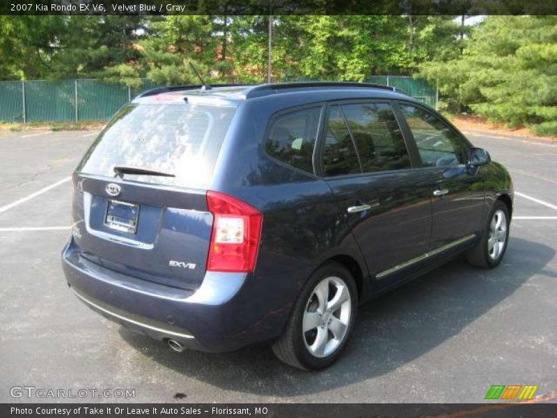 Velvet Blue / Gray 2007 Kia Rondo EX V6