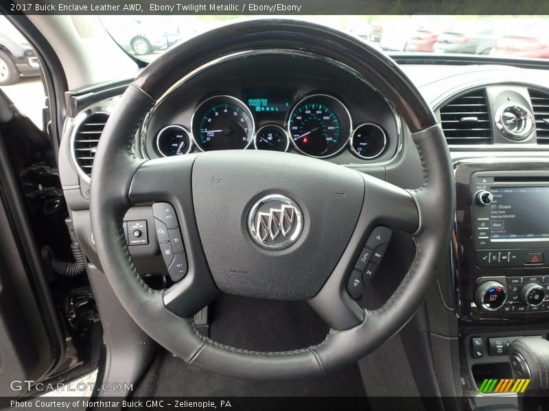 Ebony Twilight Metallic / Ebony/Ebony 2017 Buick Enclave Leather AWD