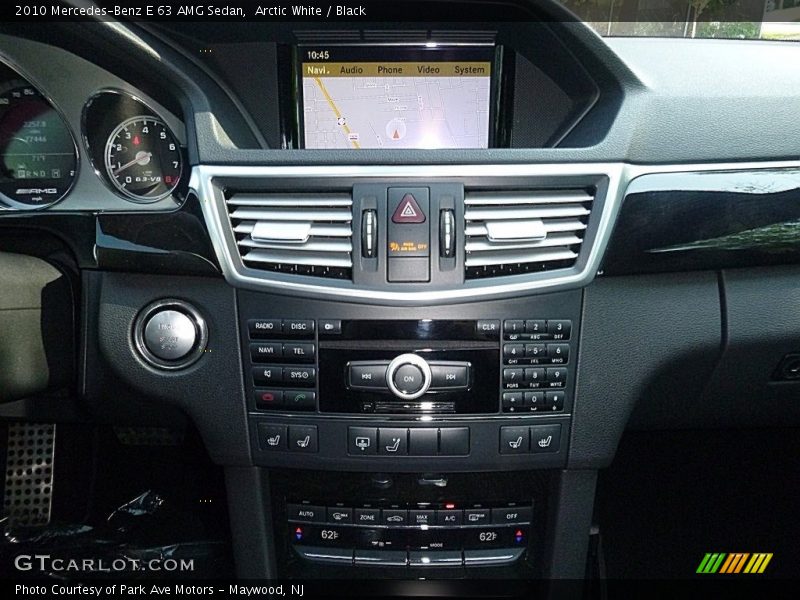 Arctic White / Black 2010 Mercedes-Benz E 63 AMG Sedan