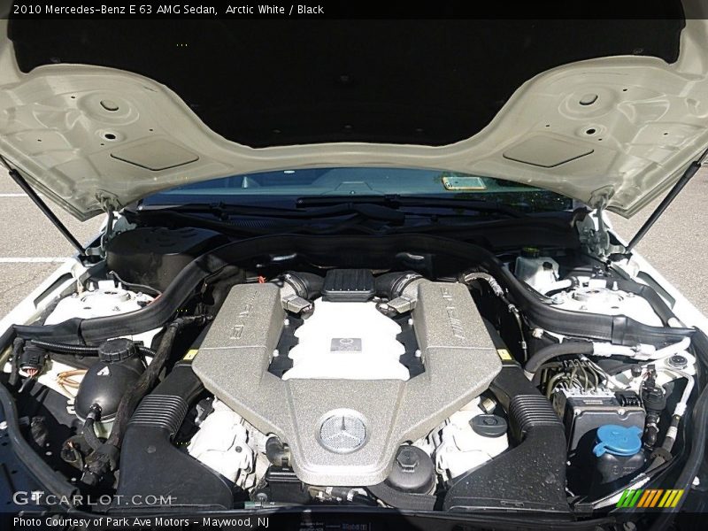 Arctic White / Black 2010 Mercedes-Benz E 63 AMG Sedan