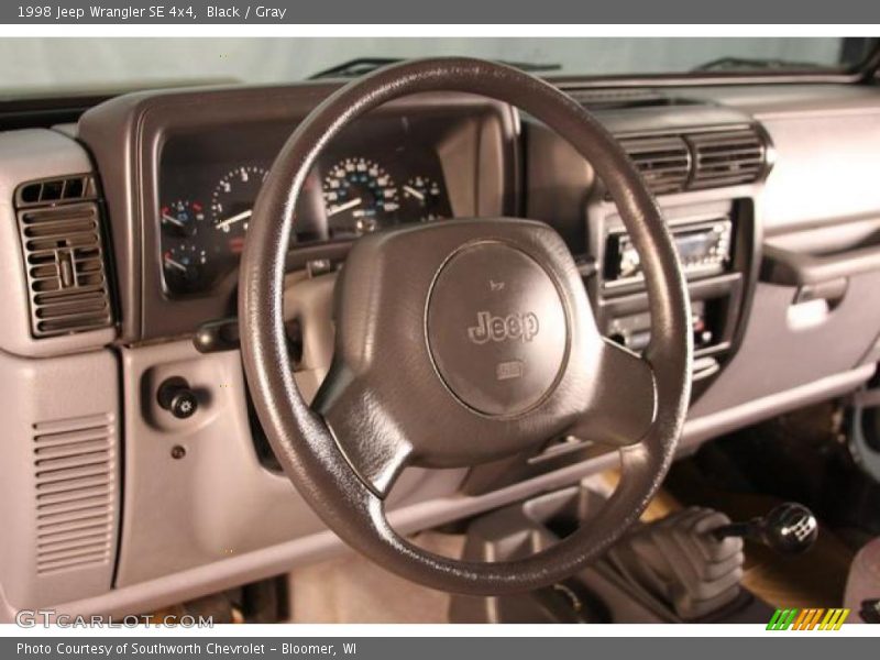 Black / Gray 1998 Jeep Wrangler SE 4x4