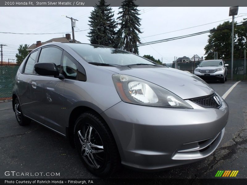 Storm Silver Metallic / Gray 2010 Honda Fit