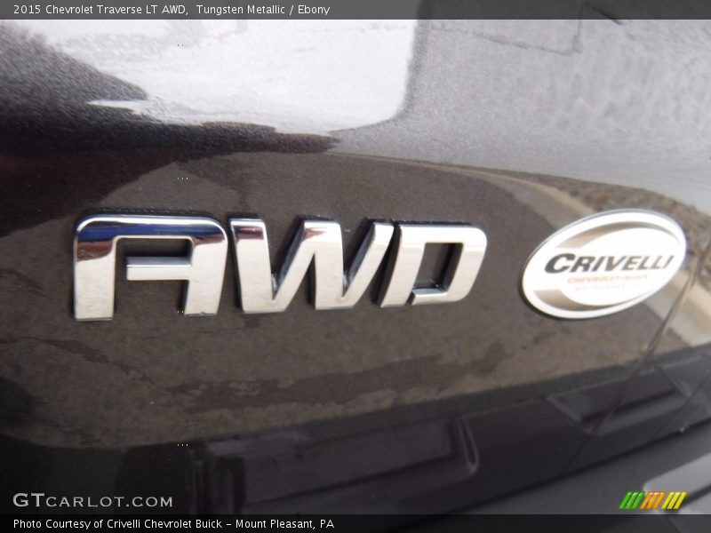 Tungsten Metallic / Ebony 2015 Chevrolet Traverse LT AWD