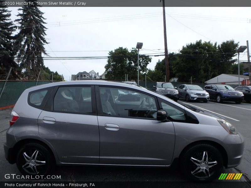 Storm Silver Metallic / Gray 2010 Honda Fit