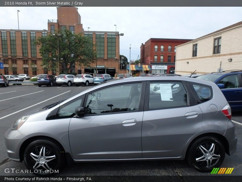 Storm Silver Metallic / Gray 2010 Honda Fit