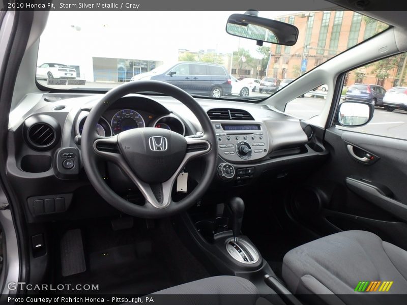 Storm Silver Metallic / Gray 2010 Honda Fit