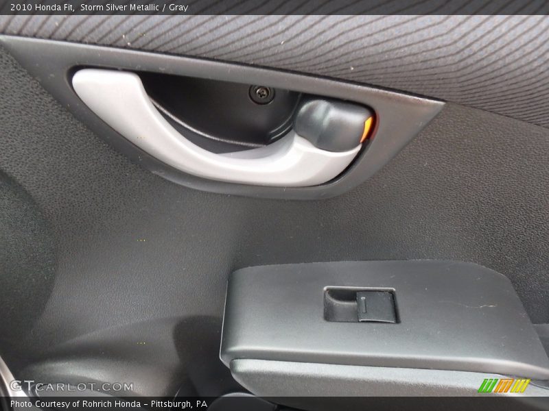Storm Silver Metallic / Gray 2010 Honda Fit