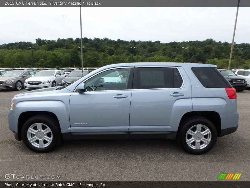 Silver Sky Metallic / Jet Black 2015 GMC Terrain SLE