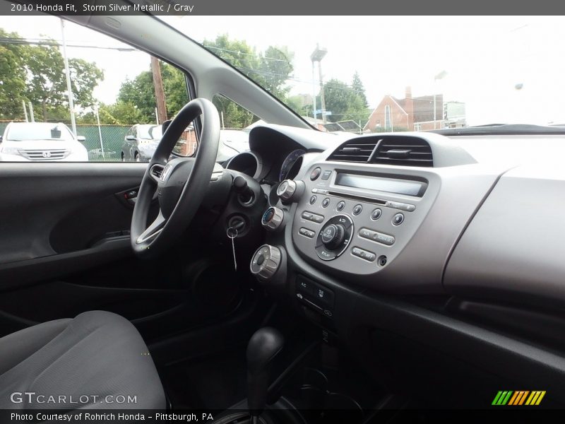 Storm Silver Metallic / Gray 2010 Honda Fit
