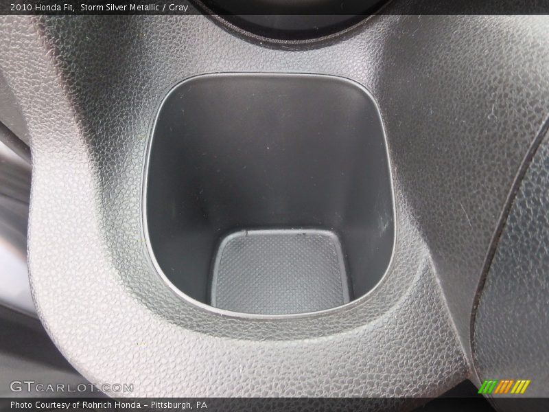 Storm Silver Metallic / Gray 2010 Honda Fit