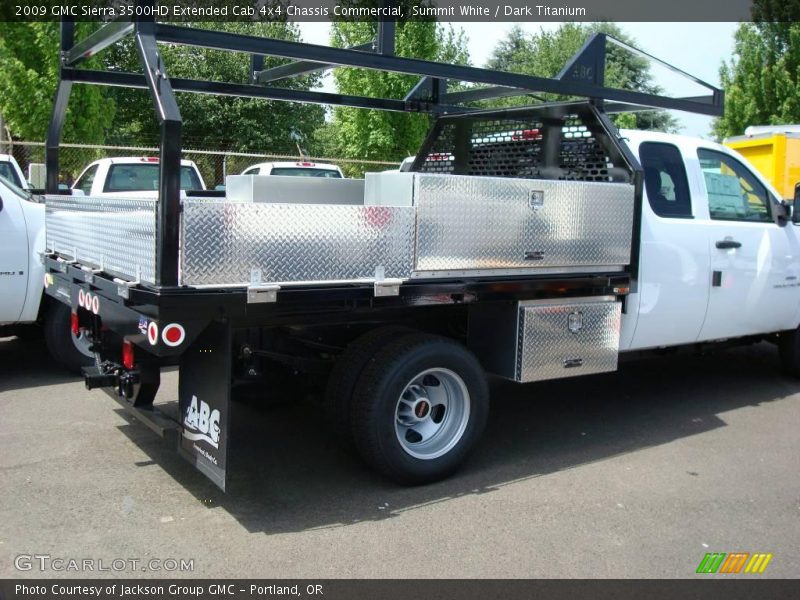 Summit White / Dark Titanium 2009 GMC Sierra 3500HD Extended Cab 4x4 Chassis Commercial