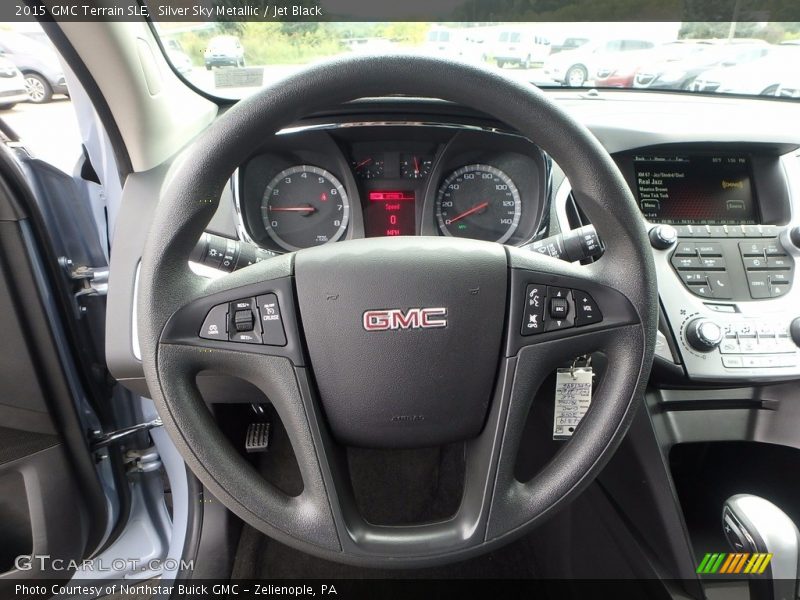 Silver Sky Metallic / Jet Black 2015 GMC Terrain SLE