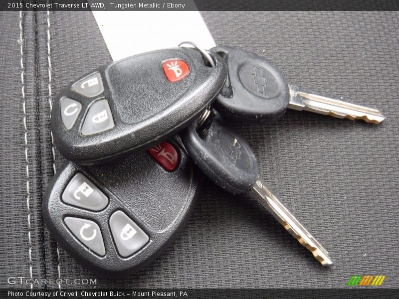 Tungsten Metallic / Ebony 2015 Chevrolet Traverse LT AWD