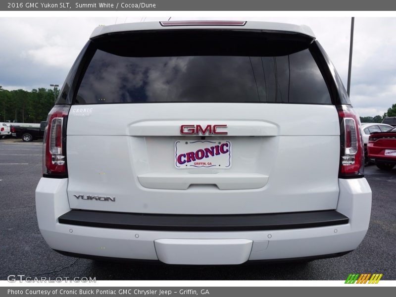 Summit White / Cocoa/Dune 2016 GMC Yukon SLT
