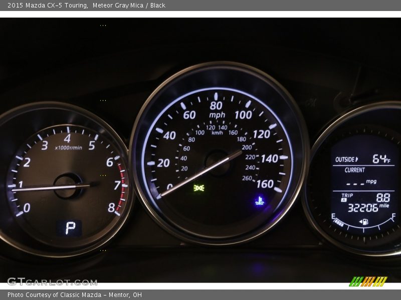 Meteor Gray Mica / Black 2015 Mazda CX-5 Touring