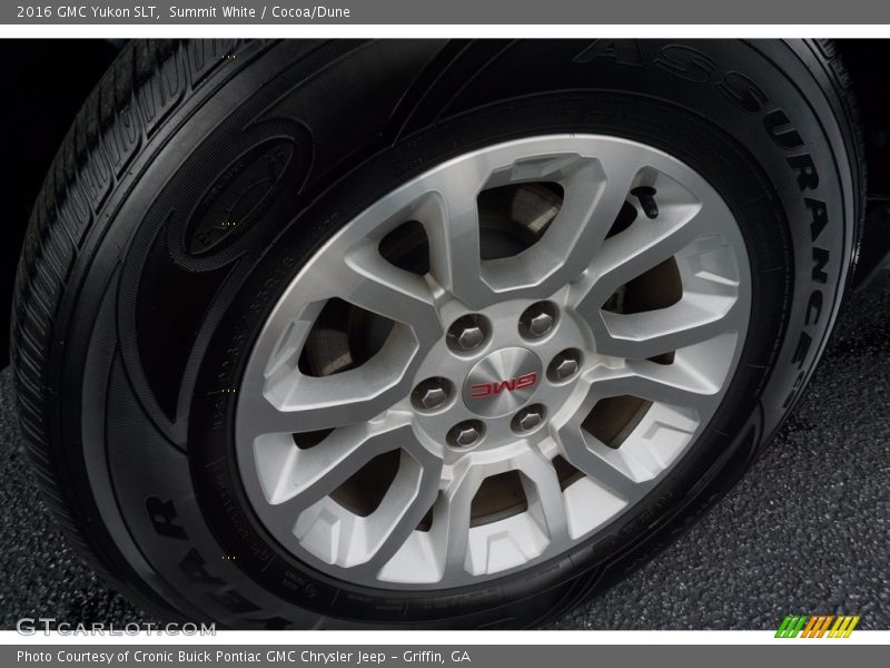 Summit White / Cocoa/Dune 2016 GMC Yukon SLT