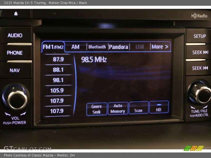 Meteor Gray Mica / Black 2015 Mazda CX-5 Touring