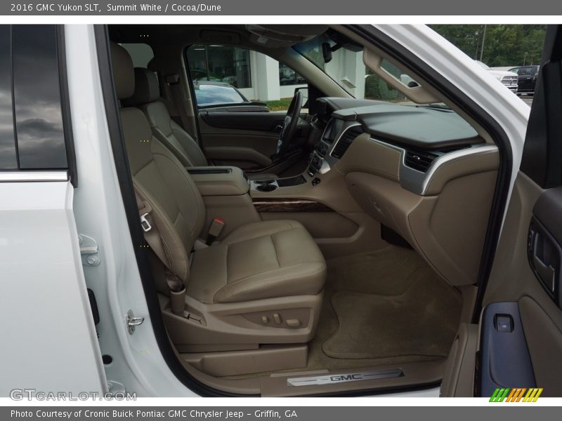 Summit White / Cocoa/Dune 2016 GMC Yukon SLT