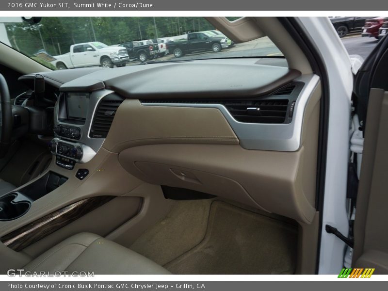 Summit White / Cocoa/Dune 2016 GMC Yukon SLT
