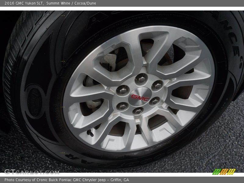 Summit White / Cocoa/Dune 2016 GMC Yukon SLT