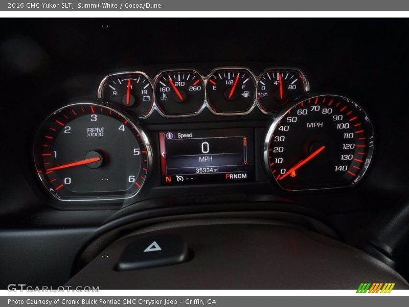 Summit White / Cocoa/Dune 2016 GMC Yukon SLT