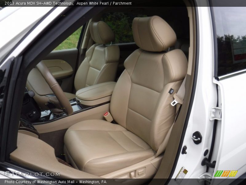 Aspen White Pearl / Parchment 2013 Acura MDX SH-AWD Technology