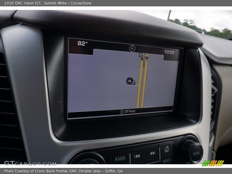 Summit White / Cocoa/Dune 2016 GMC Yukon SLT