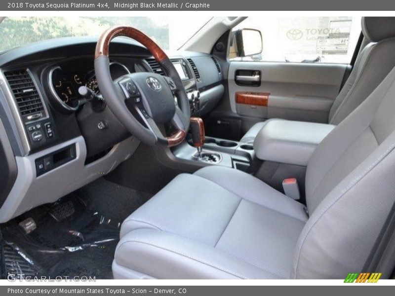  2018 Sequoia Platinum 4x4 Graphite Interior