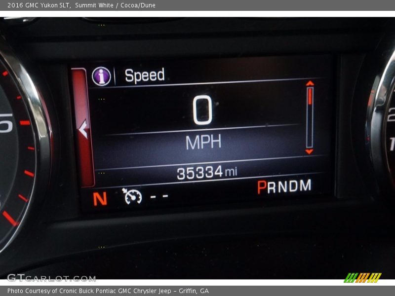 Summit White / Cocoa/Dune 2016 GMC Yukon SLT