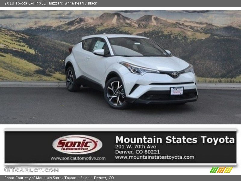 Blizzard White Pearl / Black 2018 Toyota C-HR XLE