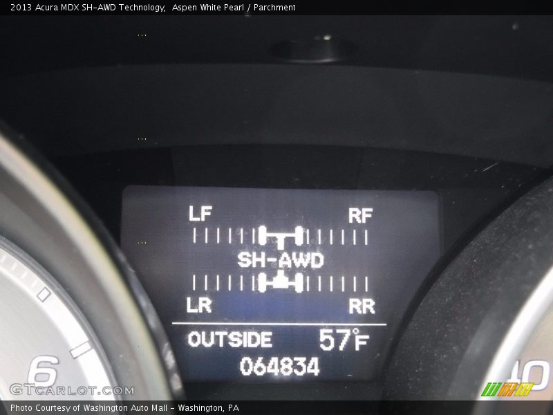 Aspen White Pearl / Parchment 2013 Acura MDX SH-AWD Technology