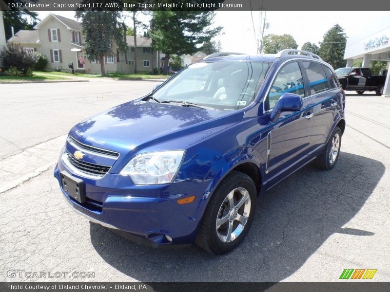 Blue Topaz Metallic / Black/Light Titanium 2012 Chevrolet Captiva Sport LTZ AWD