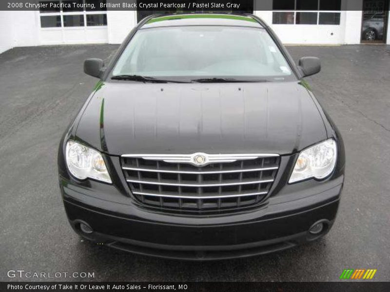 Brilliant Black Crystal Pearlcoat / Pastel Slate Gray 2008 Chrysler Pacifica Touring