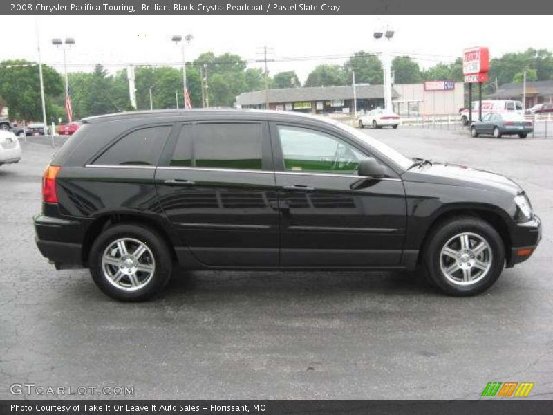 Brilliant Black Crystal Pearlcoat / Pastel Slate Gray 2008 Chrysler Pacifica Touring