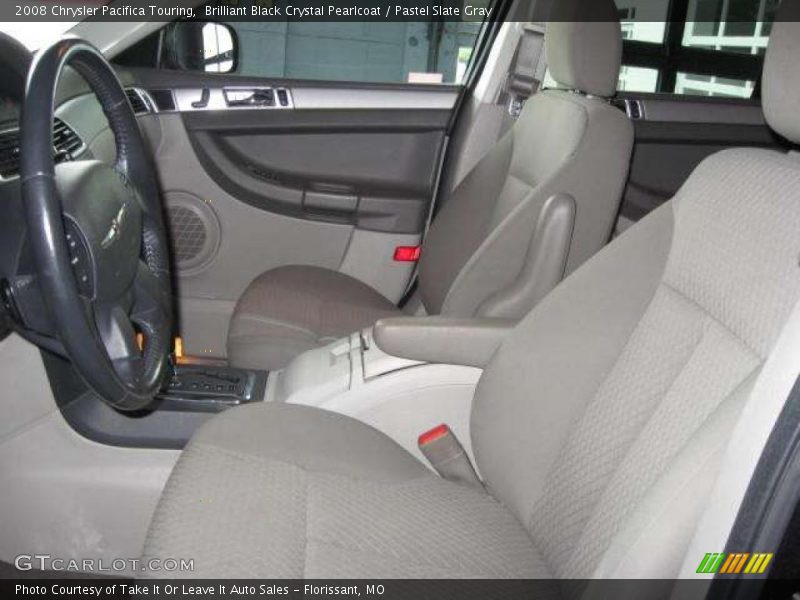 Brilliant Black Crystal Pearlcoat / Pastel Slate Gray 2008 Chrysler Pacifica Touring