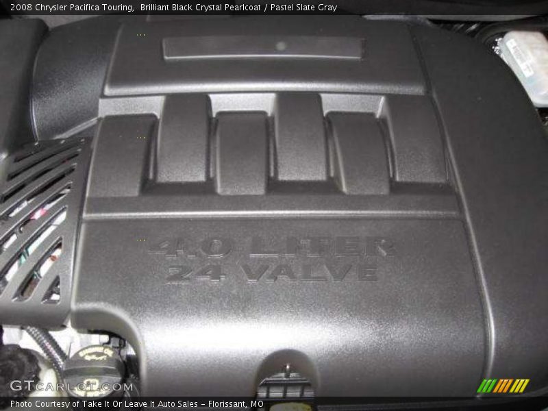 Brilliant Black Crystal Pearlcoat / Pastel Slate Gray 2008 Chrysler Pacifica Touring
