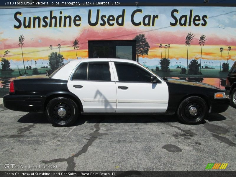 Black / Charcoal Black 2010 Ford Crown Victoria Police Interceptor
