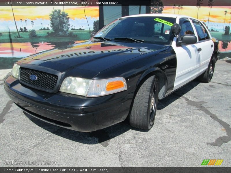 Black / Charcoal Black 2010 Ford Crown Victoria Police Interceptor