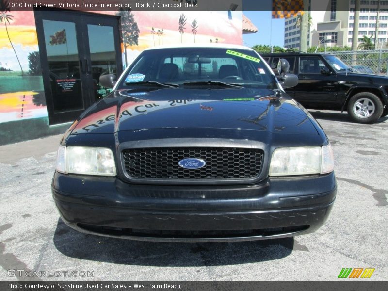 Black / Charcoal Black 2010 Ford Crown Victoria Police Interceptor