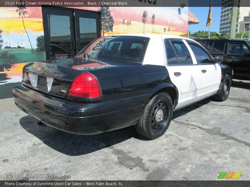 Black / Charcoal Black 2010 Ford Crown Victoria Police Interceptor