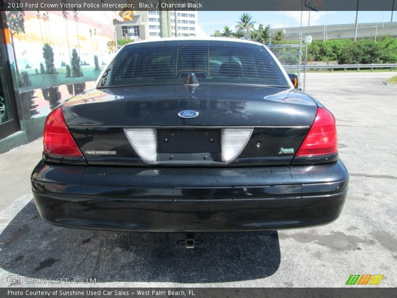 Black / Charcoal Black 2010 Ford Crown Victoria Police Interceptor