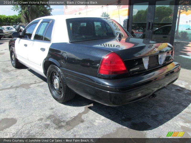 Black / Charcoal Black 2010 Ford Crown Victoria Police Interceptor
