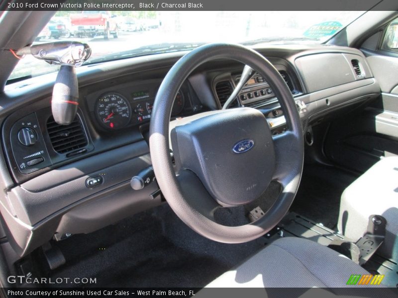 Black / Charcoal Black 2010 Ford Crown Victoria Police Interceptor