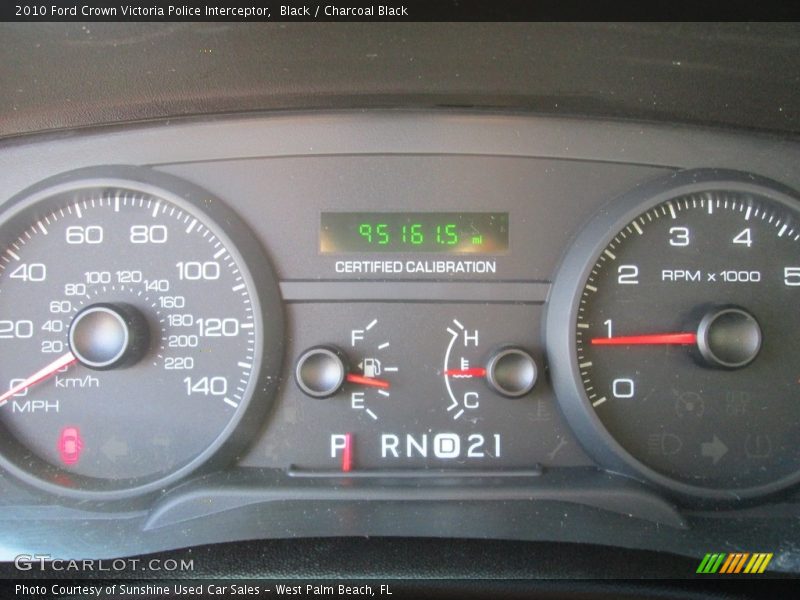 Black / Charcoal Black 2010 Ford Crown Victoria Police Interceptor