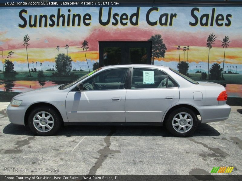 Satin Silver Metallic / Quartz Gray 2002 Honda Accord SE Sedan