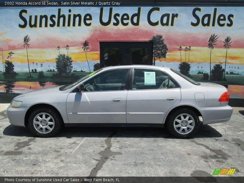 Satin Silver Metallic / Quartz Gray 2002 Honda Accord SE Sedan