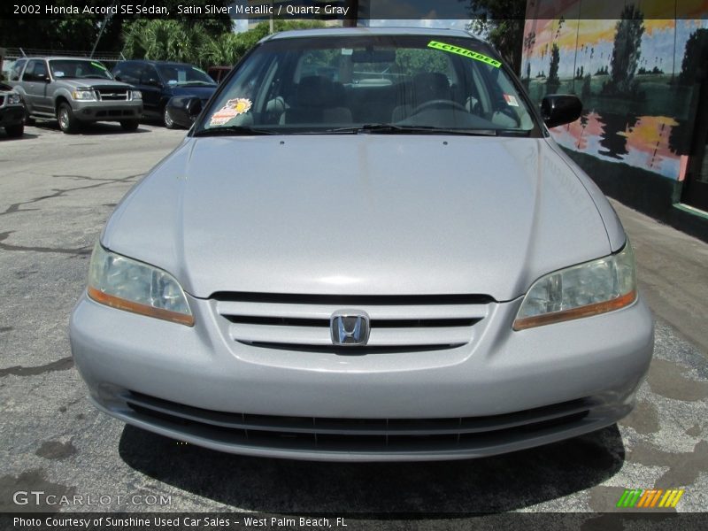 Satin Silver Metallic / Quartz Gray 2002 Honda Accord SE Sedan